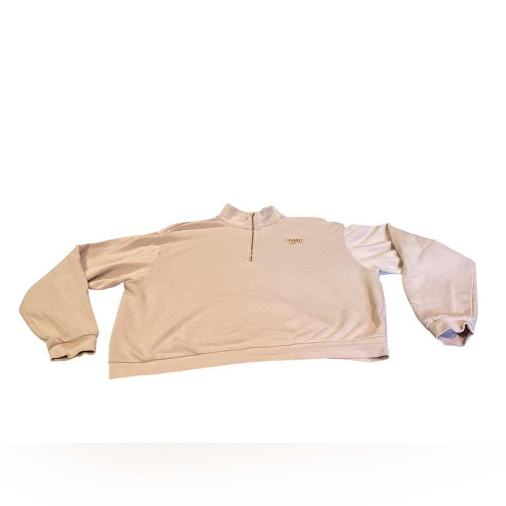 Nike Women's Dusty Pink w/ Gold Accents 1/4 Zip Pullover Size Medium